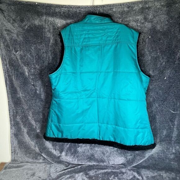 Pendleton Sherpa Fleece Lined Green Vest Size L - Picture 4 of 4